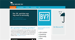 Desktop Screenshot of nieuwebv.nl