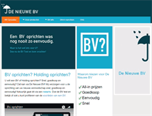 Tablet Screenshot of nieuwebv.nl